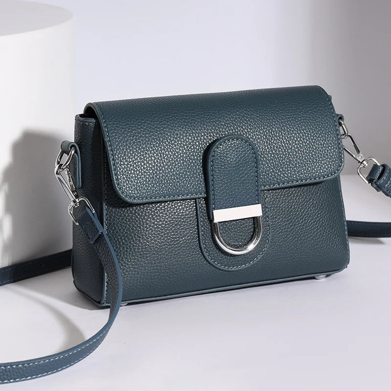 Designer Bag Luxury 100% cowhide Crossbody Handbag for Women Travel Handbag Fashion Shoulder Messenger Bag Ladies Small Flap Bag - Kimlud