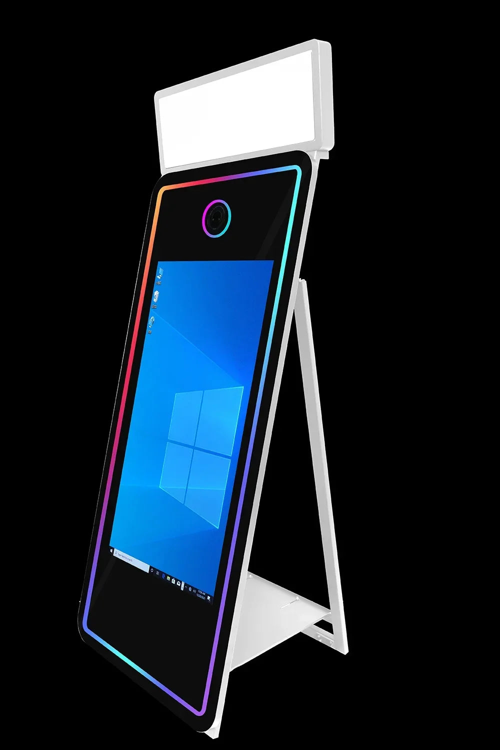 Photo Booth 70inch Magic Mirror Photo Booth with 43inch Touch Screen Magic Photo Booth Flight Case For Wedding Party...