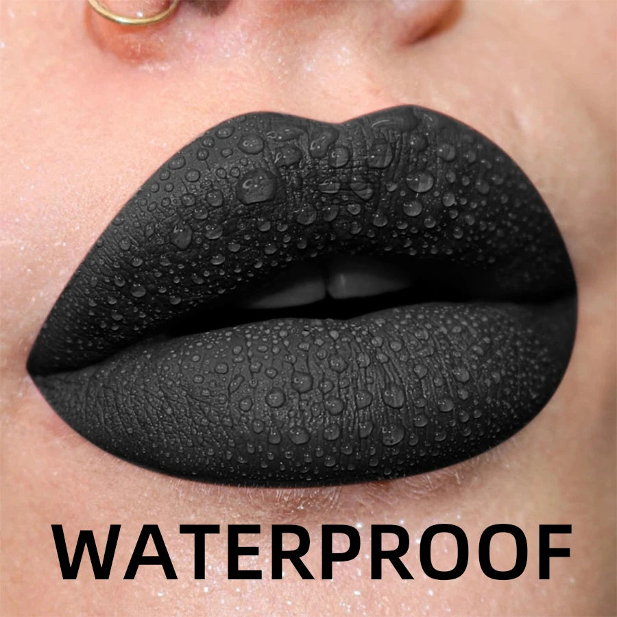 19 Colors Matte Velvet Lip Gloss Waterproof Liquid Lipstick Nude Black Lips Tint Makeup Lip Glaze Cosmetics Red Lip...