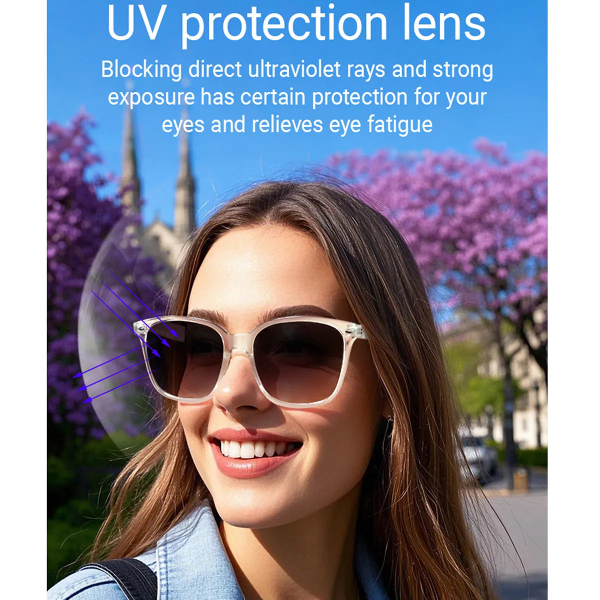 Smart Glasses AI Assistant Real Time Translation Receive Call Listen Songs Dialogue Translation Anti-Blue Llight Smart Eyeglasse