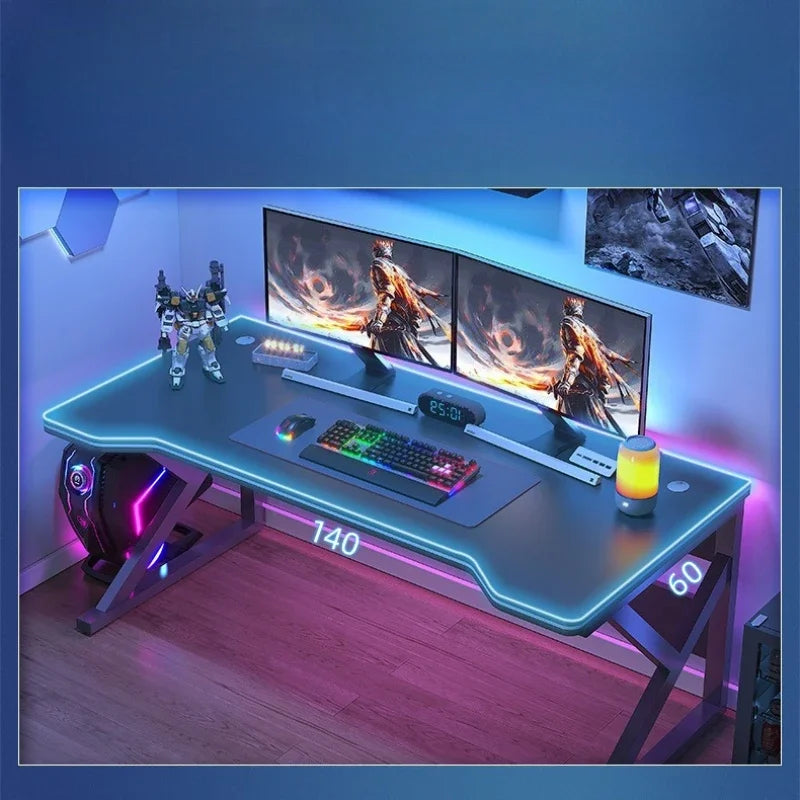 Standing Computer Desk Home Office Gaming Study Laptop Table Steel Frame Escritorios Table Gaming Pc De Oficina Furniture - Kimlud