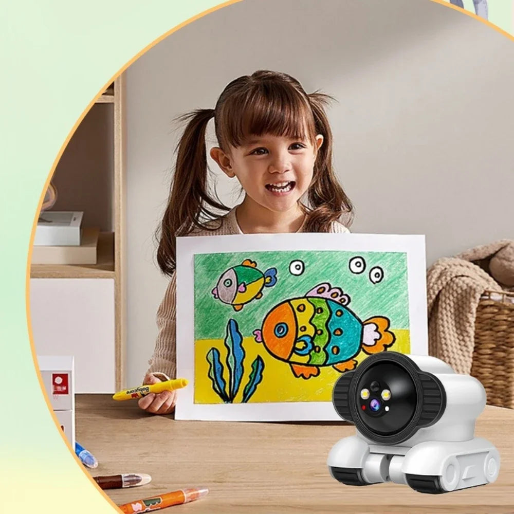 360 Degree Rotating Pet Camera with Two Way Talk Function and Night Detection Robot Cameras for Home Security