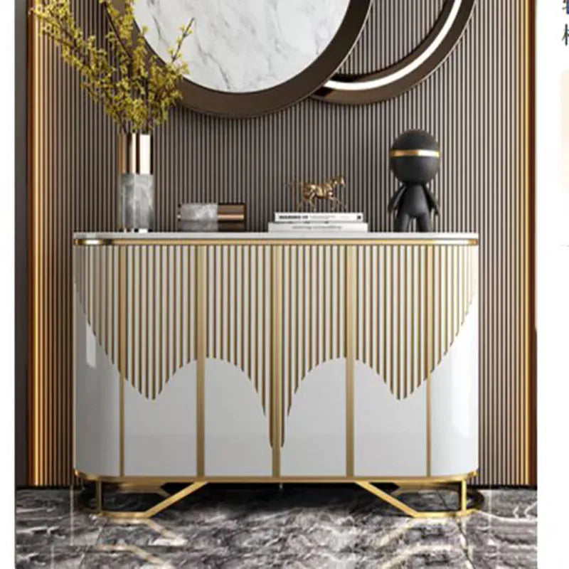 Narrow Luxury Living Room Cabinets Gold Classic French Narrow Living Room Cabinets Space Saving Meuble Rangement...