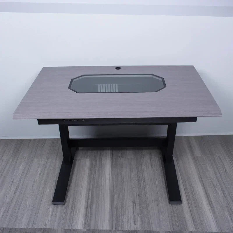 xzzY1 Computer case integrated table transparent desktop assembly machine drawer type large chassis electric lifting e-sports ta