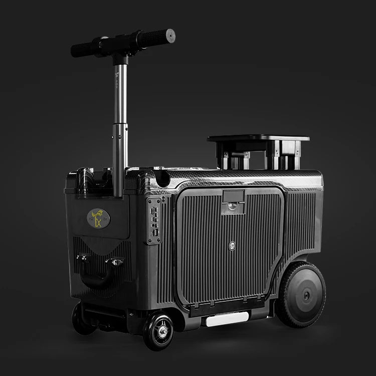 2026 4-Wheel Smart Ride-On Suitcase for Elderly/Kids - 8km/h, 150kg Load, Cabin-Friendly (3C Certified Battery) - Saudi Approved - Kimlud