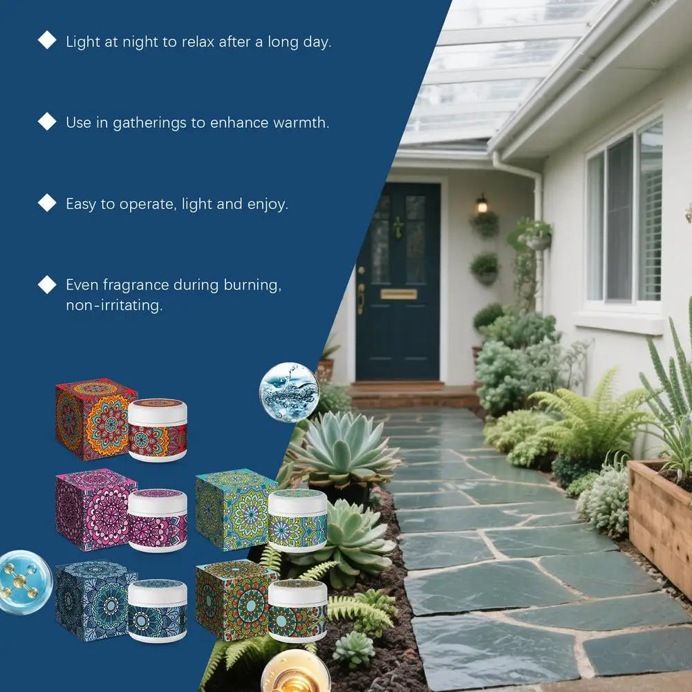 1PCS Vintage Scented Candles Soy Wax Candle Jars Flower Fragrance Scent Candle Wedding Ceremony Birthday Gifts Home Decoration