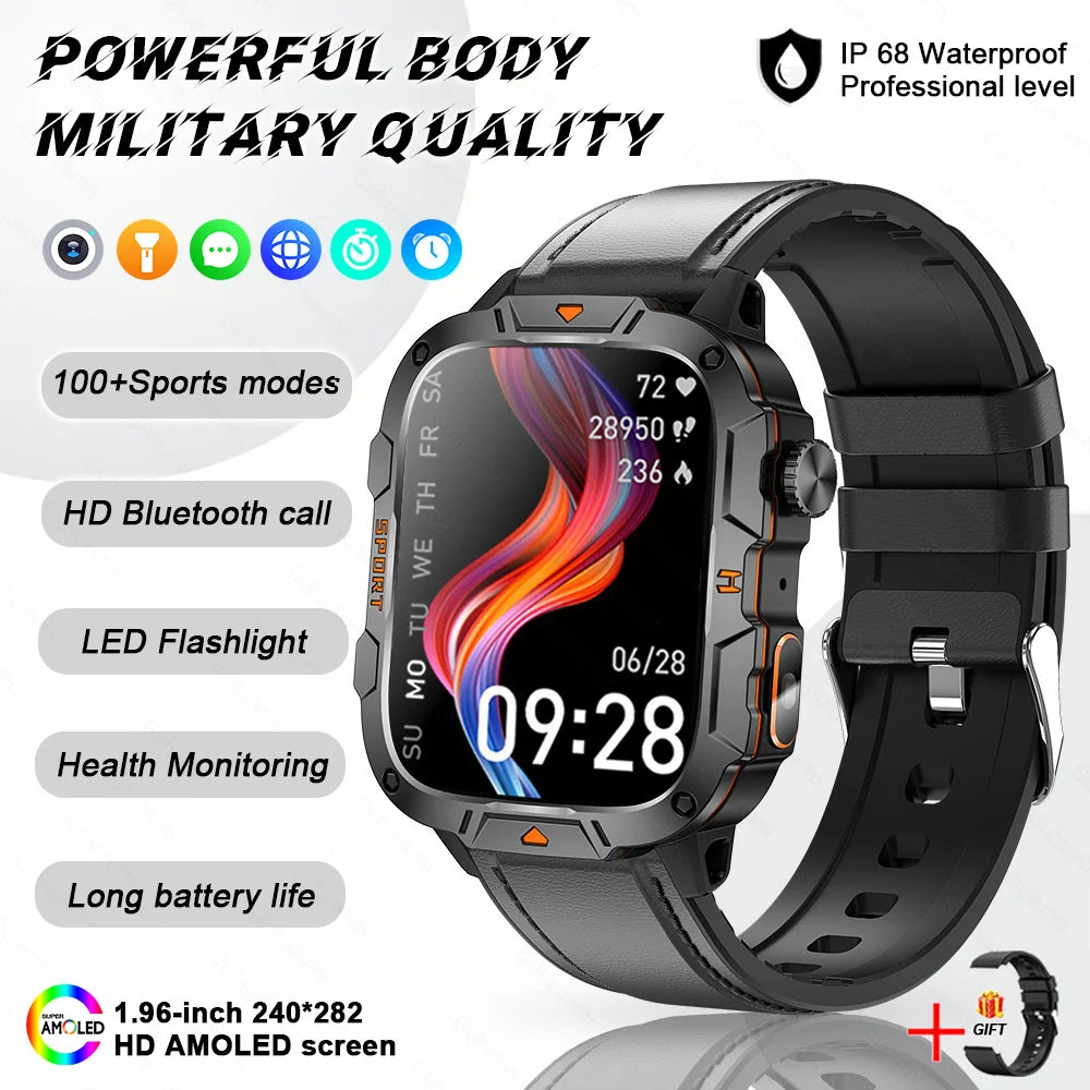 2025 For Xiaomi New Rugged Military GPS Smart Watch Men Bluetooth Call Health Monitoring AI Voice Sports Waterproof Smartwatches