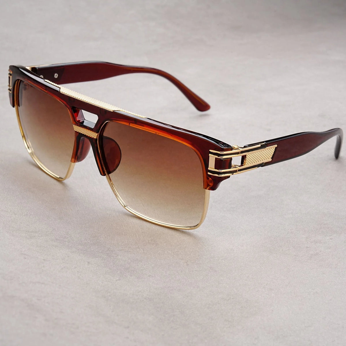 European And American Fashion Sunglasses Transparent Frame Glasses Cross Border Men And Women Retro Square Frame...