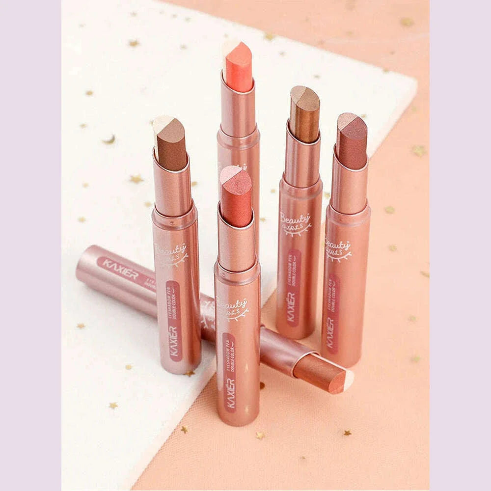 Gradient two-color eye shadow pen waterproof, sweat proof, not easy to smudge, pearlescent, fine shiny, lazy eye shadow s