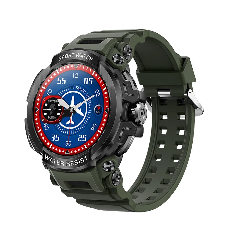 2025 New Men Smartwatch 1.5" HD Screen Military Watch Call IP68 Waterproof 100 Sport Modes Smart Watch with 600mAh Large Battery