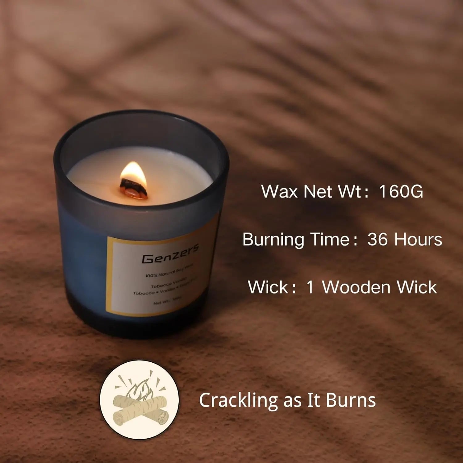 Australian Sandalwood Musk Scented Candle Gift,Birthday Gift for Men,Spring Aromatherapy Home Fragrance,36 Hours Clean Burning