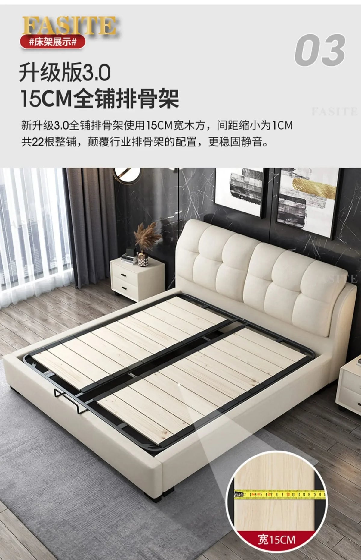 Premium High-quality New Arrival Technology Fabric Bed Small Unit, Master Bedroom, Large Bed, Light Luxury Nordic Fabric Bed