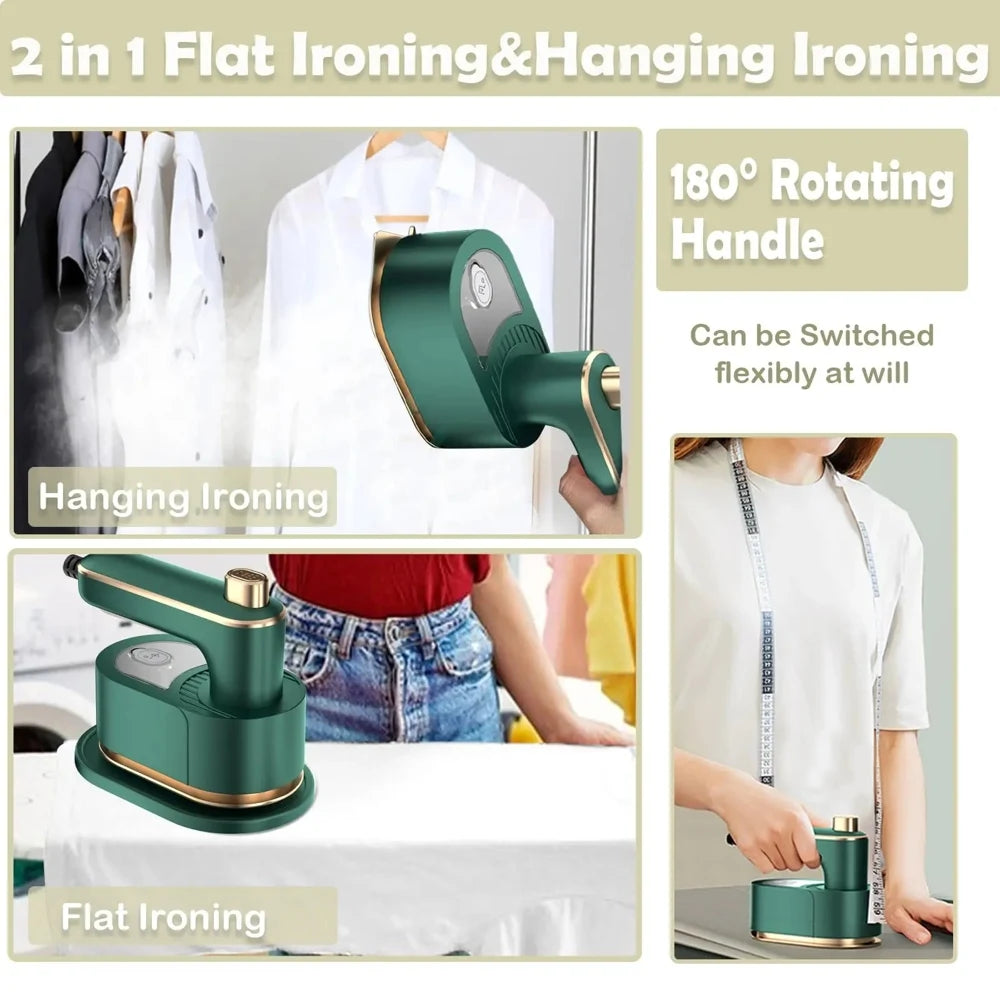 Handheld Garment Steamer Iron Portable Mini Steam Cleaner Fast Heat-up Mite Removal Electric Steamer for Clothes Home Travel Wri - Kimlud