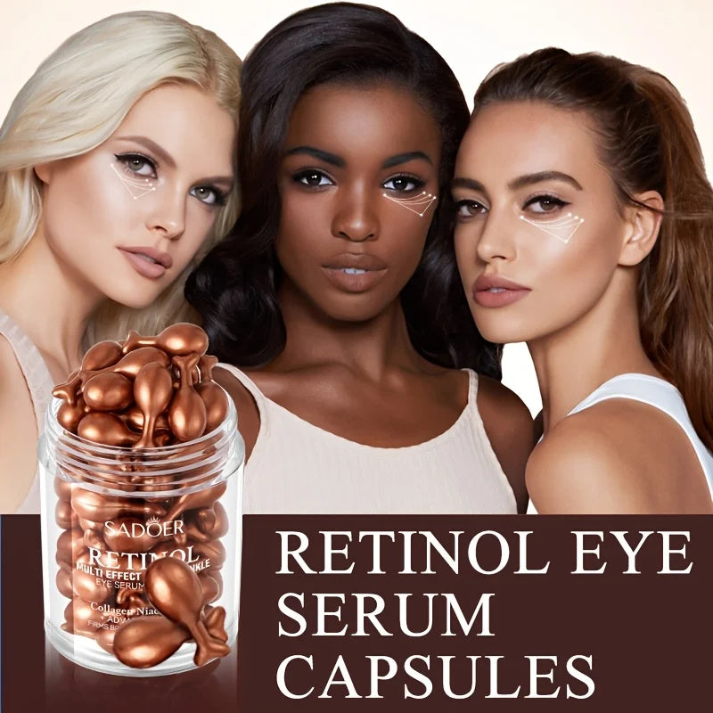Retinol Multi-Effect Firming Capsule Serum, Tender Skin Hydrating Eye Cream Nourishing And Hydrating Eye Essence