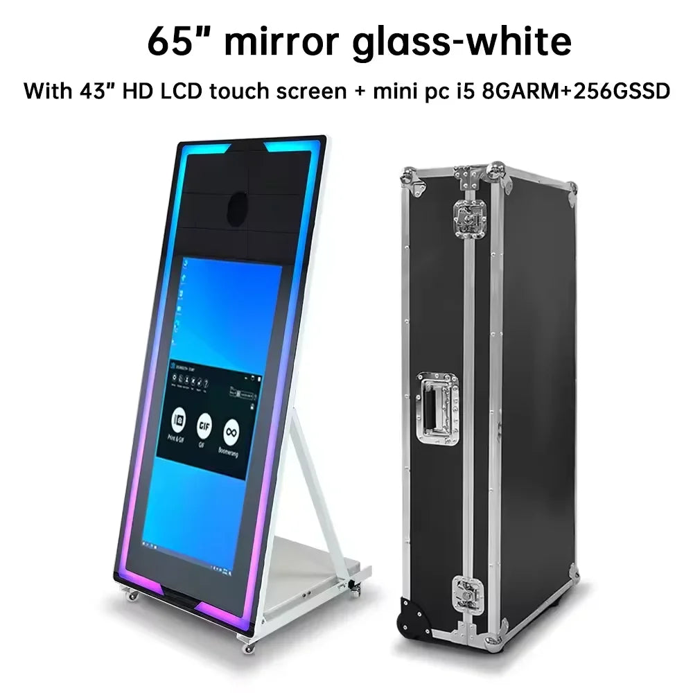 Newest Mirror Photo Booth With Printer And Camera Photobooth MacNewest Mirror Phhine Party Supplier Selfie Digital...