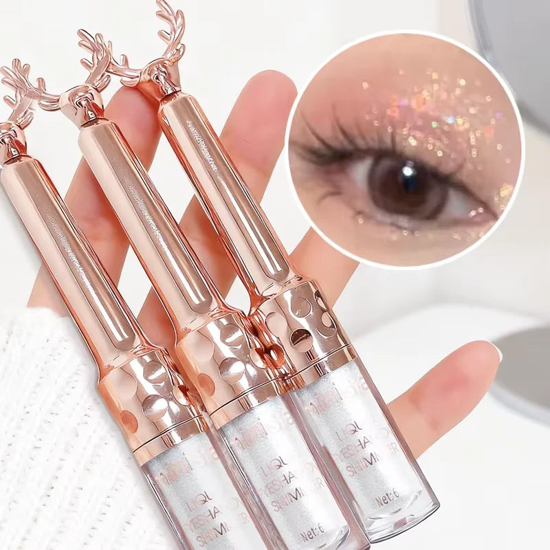 Liquid Eyeshadow High Pigment Waterproof Lasting Not Easy To Fade Pearl Glitter Portable Delicate Women's Eye Makeup - Kimlud
