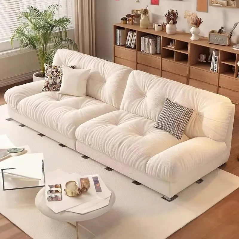 Home Style Sectional Fabric Sofa Living Room Furniture Sofas Set Anti-cat Scratch Fabric Solid Wood Frame - Kimlud