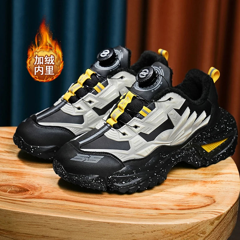 men boots 2025 New Winter Slippers Warm Men Shoes Waterproof Non-Slip Plush Sneakers Male tenis shoes Boots Men Sneakers Winter - Kimlud
