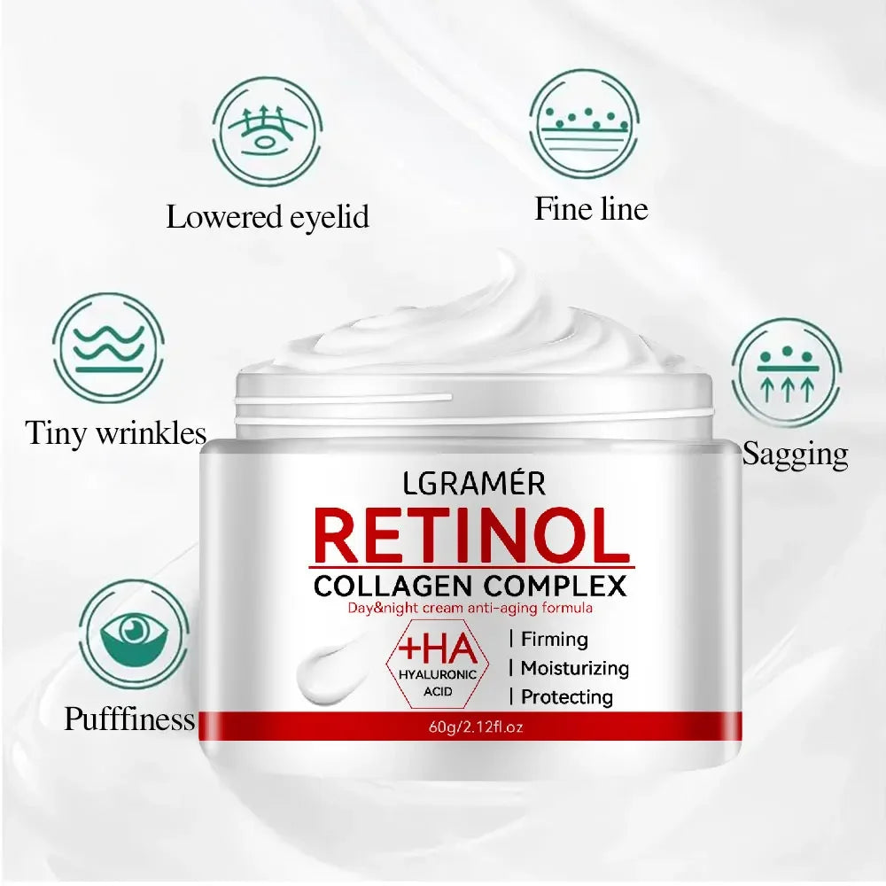 Retinol Lifting Firming Cream Collagen Smooth wrinkles Face Cream For Moisturizer Whitening Brighten Skin Products - Kimlud