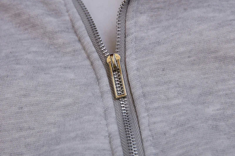 Half Zipper Hooded Short Plush Sweater, Casual Sports Sweater, New Fashion, Autumn, Winter, 2024 - Kimlud