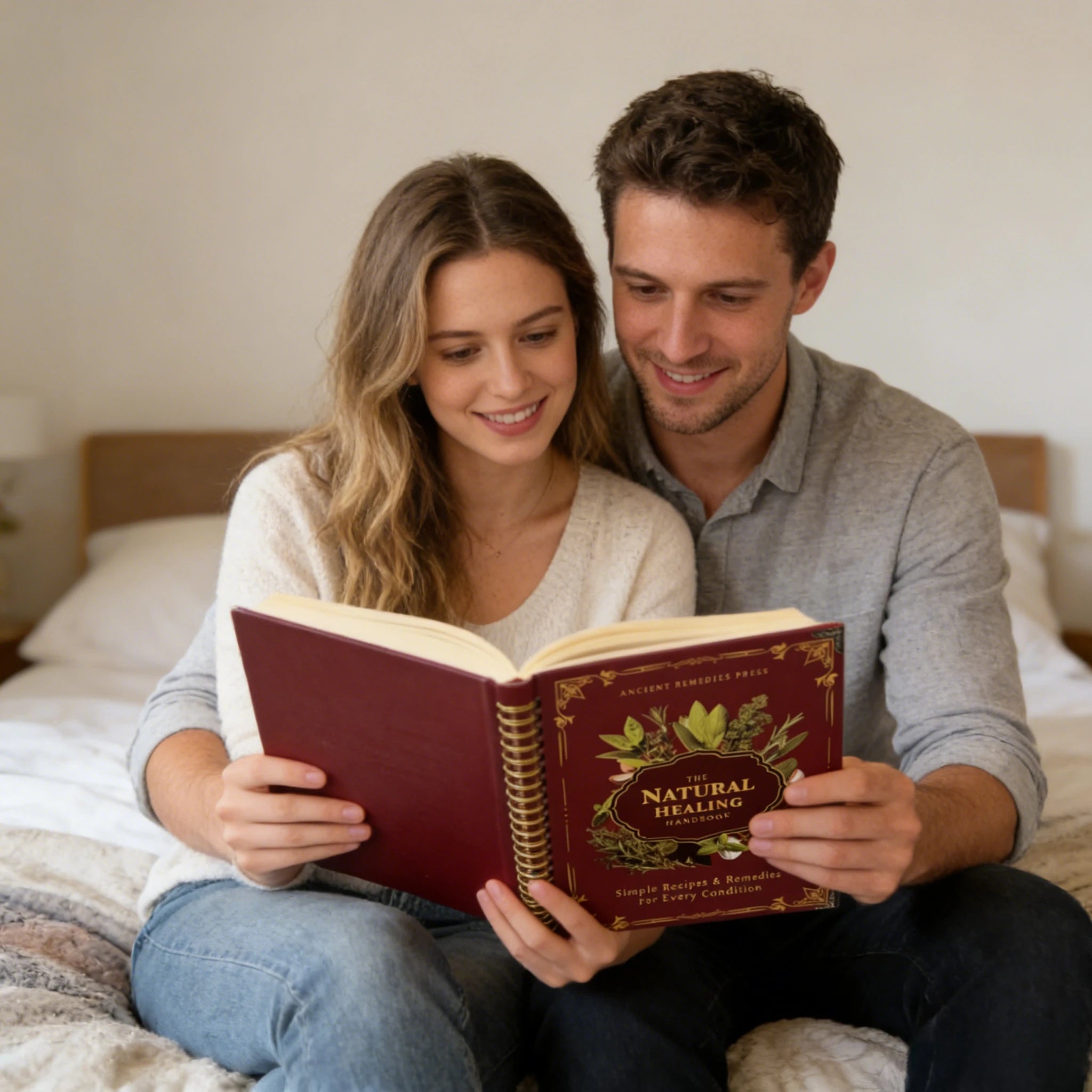 Natural Healing Guide Spiral Bound Herbal Book with Step-by-Step Recipes for Heart Health Blood Pressure and Focus Enhancement