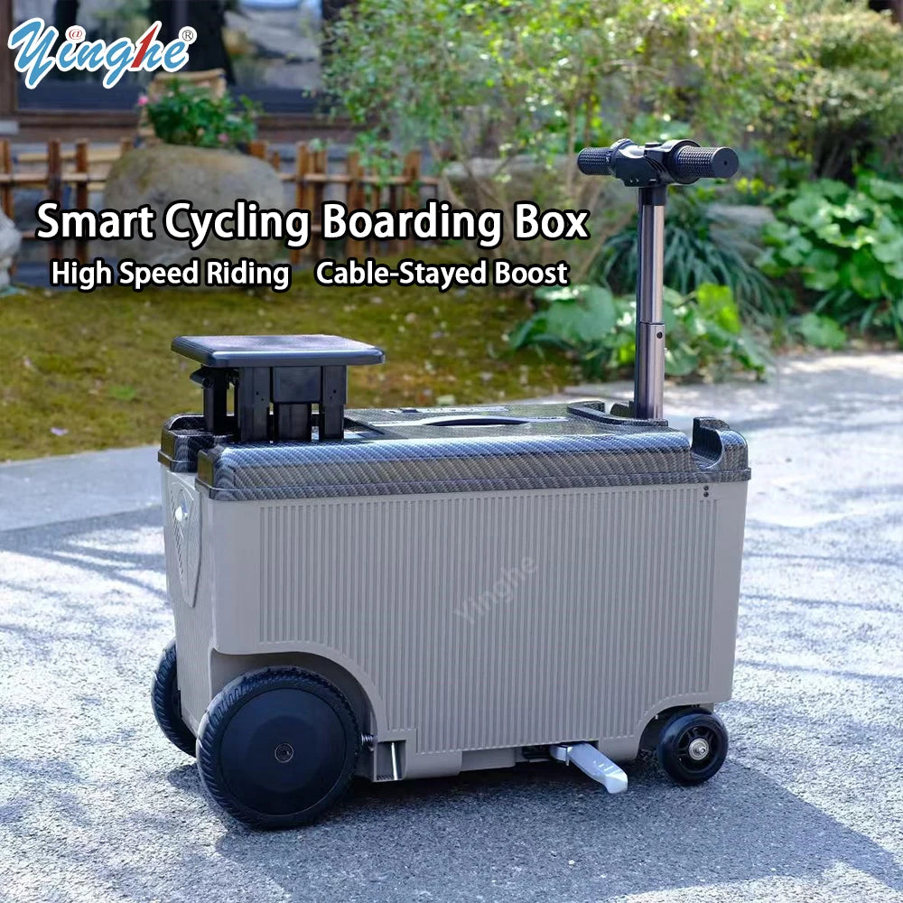 Electric Trolley Case Cleared To Board USB Charging TSA Customs Lock 20 Inch Electric Suitcase Luggage Small Scooter...