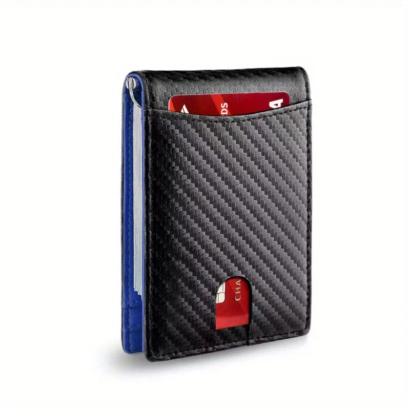 Men's Leather Wallet, RFID Blocking Anti-theft Wallet, Multi-card Card Holder, Money Clip
