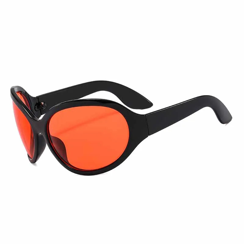 Fashion Luxury Brand Oversized Oval Y2K Punk Sunglasses Men Women Trend Hip Hop Personality Outdoors Driving Sunglasses UV400 - Kimlud