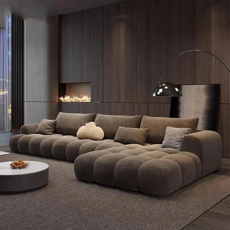 K Relaxing Fancy Sofa Cheap Stretch Brown Floor Recliner Sofa Puffs Sectional Juego De Muebles Para Sala Living Room Furniture - Kimlud