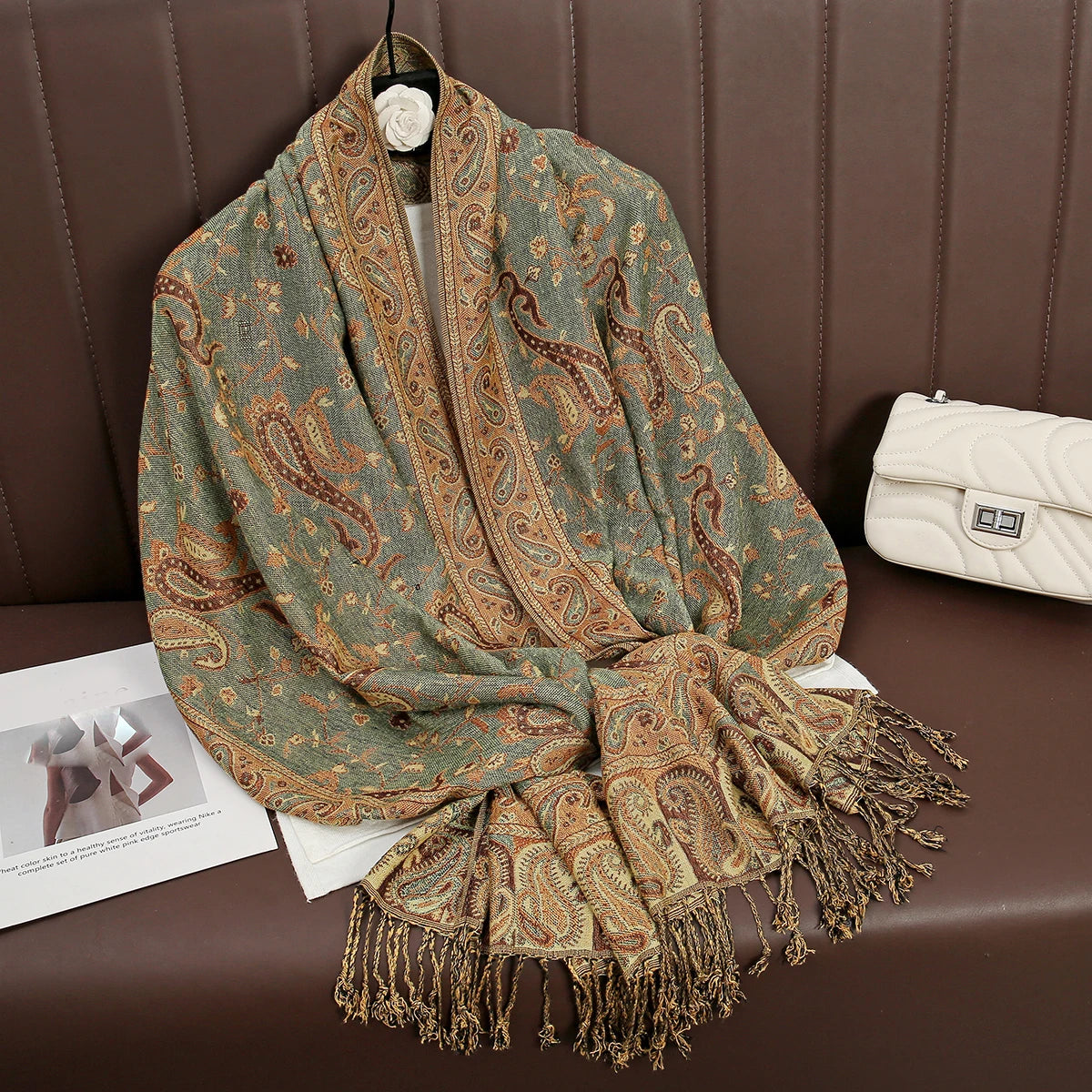 Luxury Brand Autumn Cashmere Pashmina Shawl Lady Wrap Warm Winter Scarves Design Print Female Foulard Cotton Stoles...