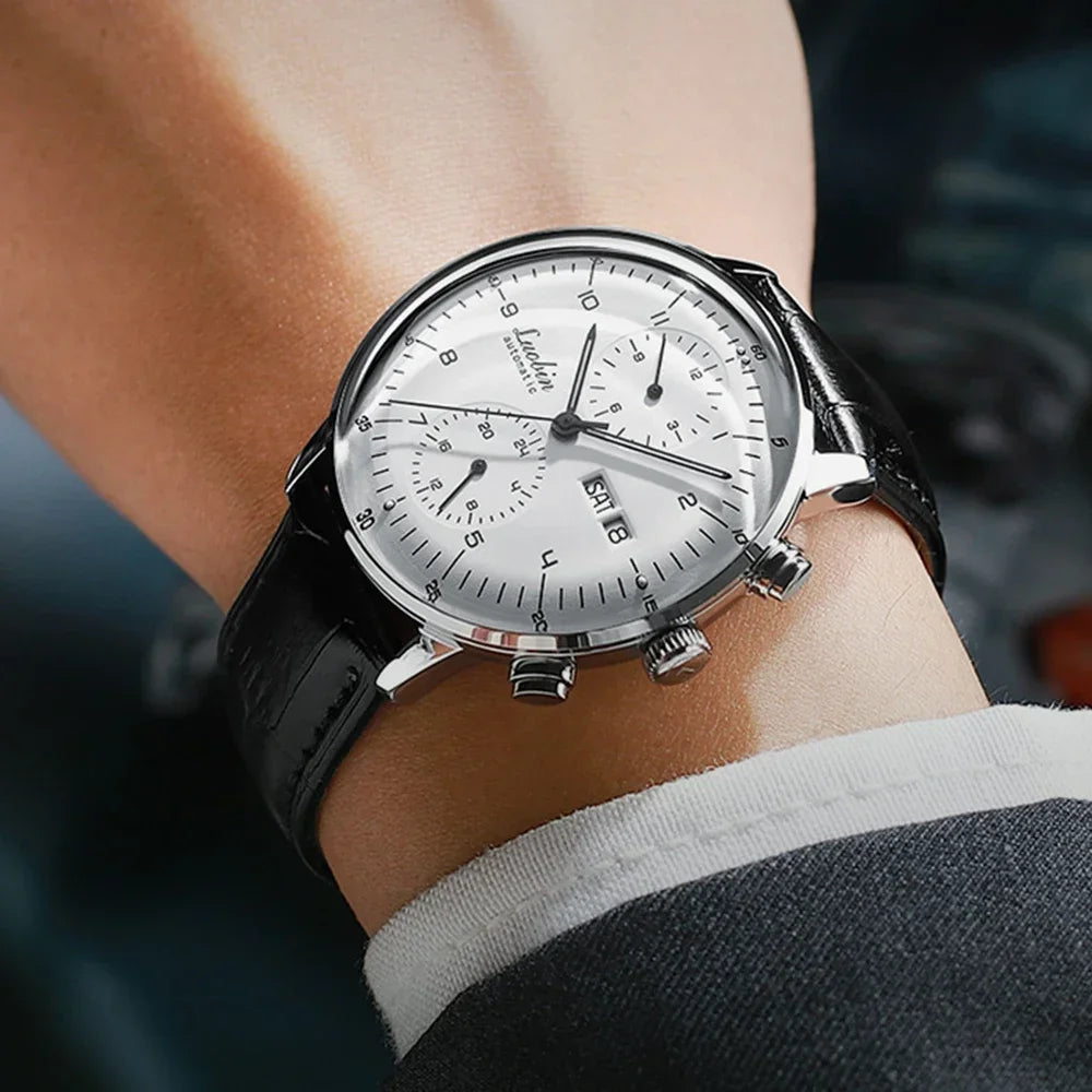 Mens Fashion Mechanical Watches Business Automatic Wristwatch Stainless Steel Luminous Designer Clock Reojes De Hombre...