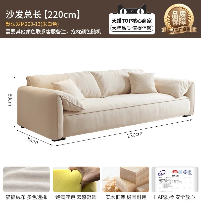 Longer Designer Armrest Sofa Pillows Luxury European Living Room Lounge Sofa Lazy Modular Nordic Woonkamer Banken Home...