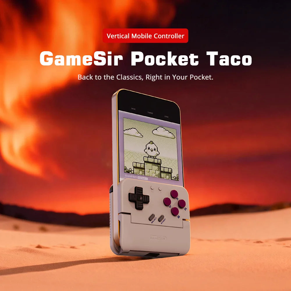 GameSir Pocket Taco Retro Gaming Mobile Controller, Vertical Handheld Gamepad for Android, Portable Bluetooth Controller...