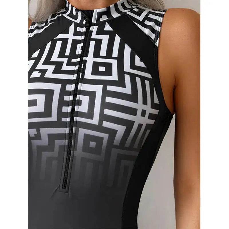Summer Print Sexy One-Piece Swimsuits Closed Women Swimwear Push Up Swimming Wear Body Bathing Suits Beachwear Pool...