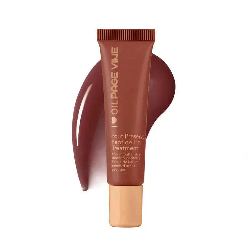 PAGE VINE Peptide Lip Gloss Butter Lip Balm Liquid Nourishing Lip Gloss Moisturizer Lip Plumping Hydrating Lip Gloss Cosmetics
