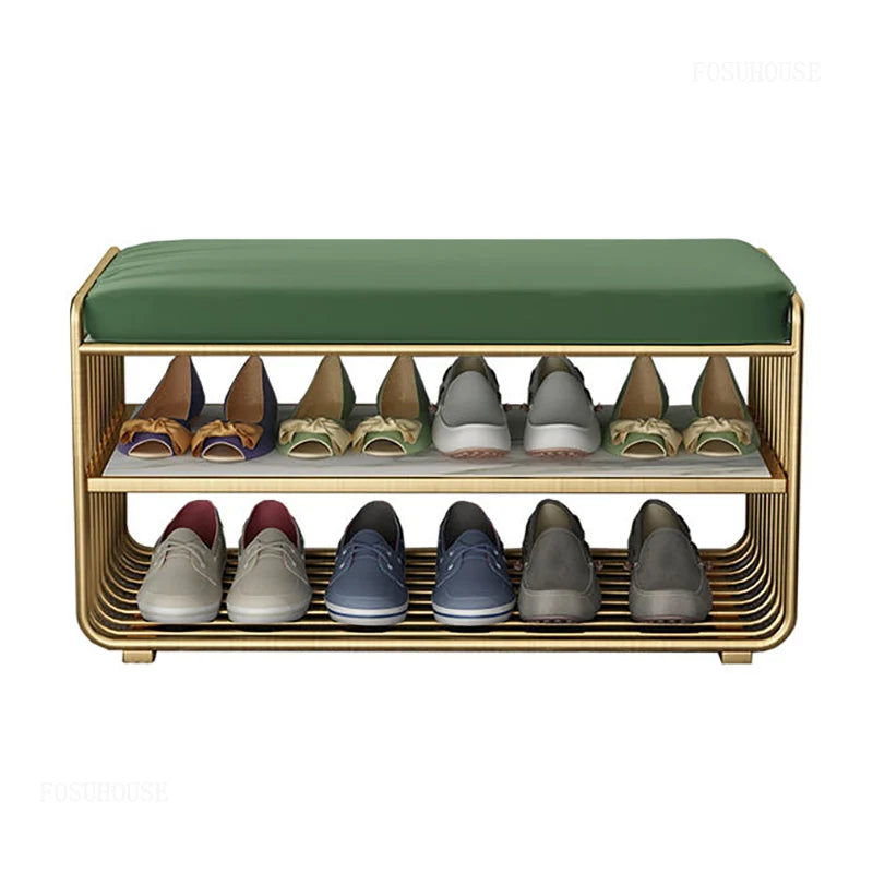 Minimalist Homestay Shoe Changing Stool Nordic Bedroom Long Ottoman Villa Storage Shoe Stools Home Furniture Hallway Porch Bench - Kimlud