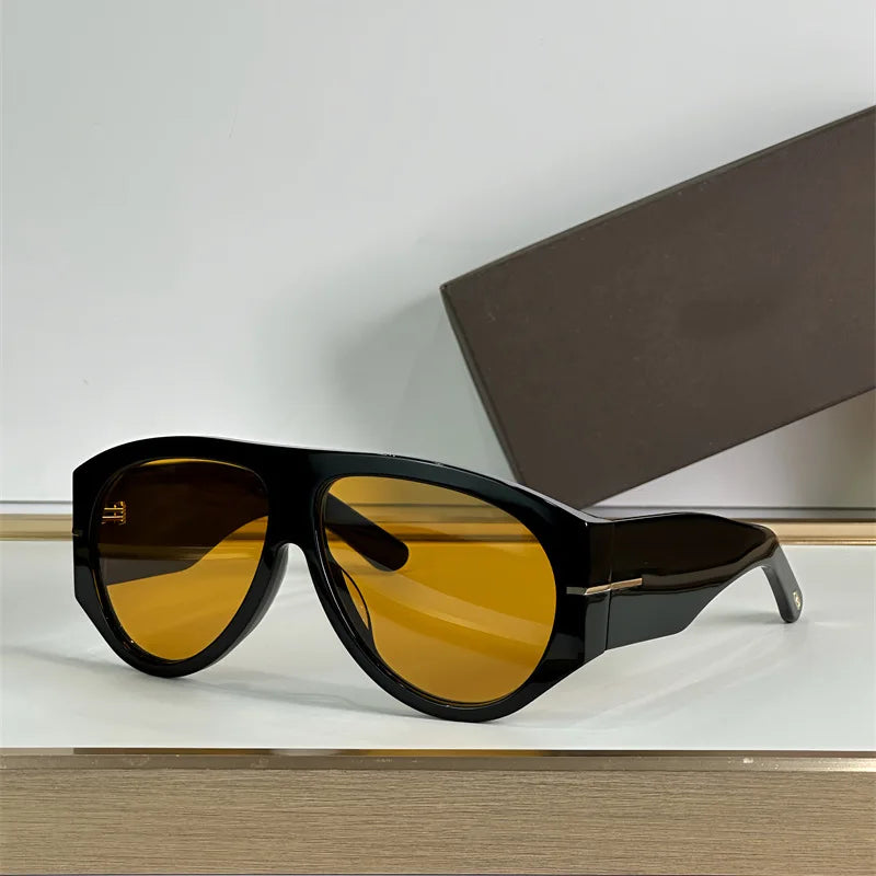 Fashion Oversized Pilot Sunglasses Women Men Luxury Brand Design Sun Glasses Retro Classic Driving Eyeglasses - Kimlud