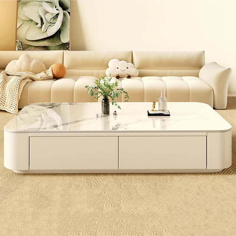 Cheap Cute Coffee Table Clear Simple Designer Modern Luxury Decoration Side Table Writing Mesas Bajas Living Room Furniture - Kimlud
