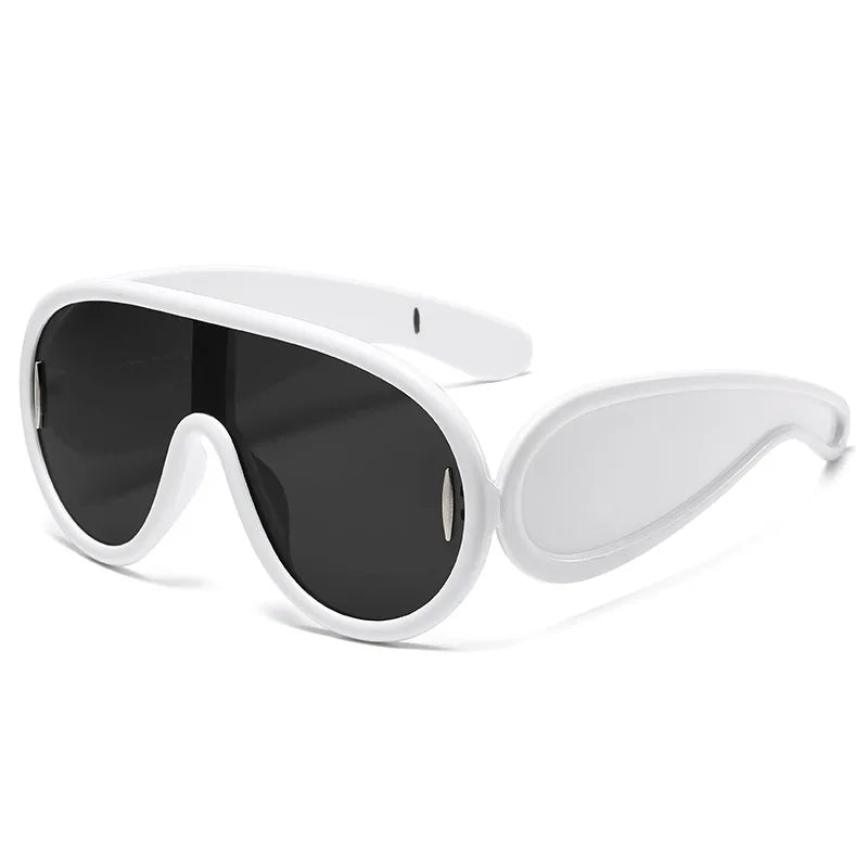 Exaggerate Vintage Round Sunglasses Women Men Circular Sun Glasses Big Eyewear Sunglasses for Male Female Special Shaped - Kimlud
