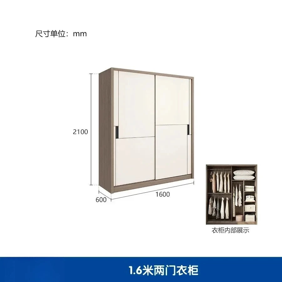 Luxury Modular Wardrobes Sliding Door Orgnizer Modern Bedroom Wardrobe Display Wooden Stylish Armario Ropero Bedroom Furniture - Kimlud