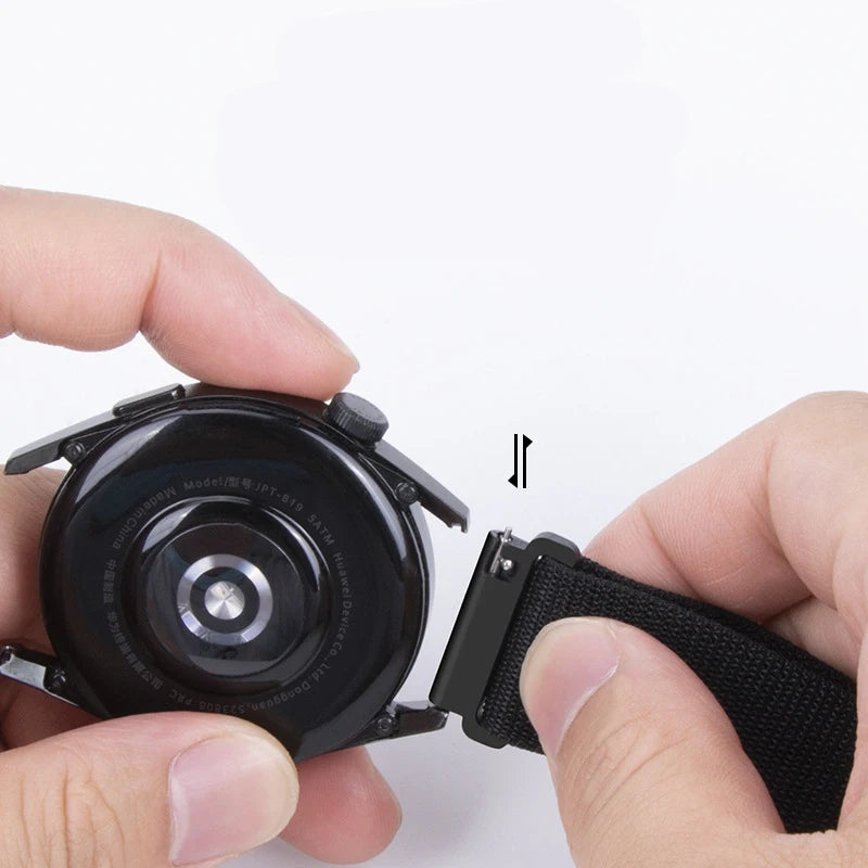 Nylon Loop Strap For Zeblaze Vibe 7/Pro/Lite Stratos 2/3 GTR 2/3 Pro Beyond 2/3 Pro Btalk 2 Swim NEO3 Bracelet 22mm...