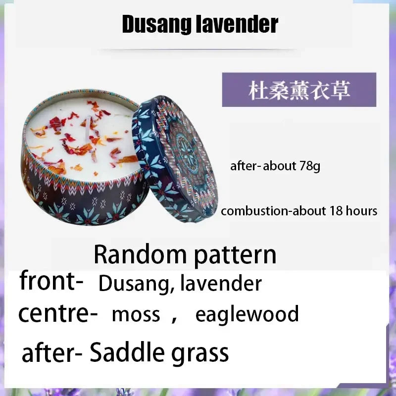 Gbbma A box of notes Scented candles Use natural dried flowers candles For indoor aromatherapy