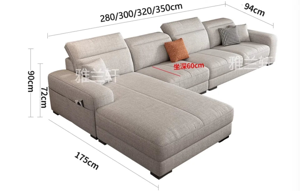 Genuine Modern Living Room Sofas Italian Nordic Minimalist Daybed Sleeper Sofas Recliner Designer Divani Soggiorno...