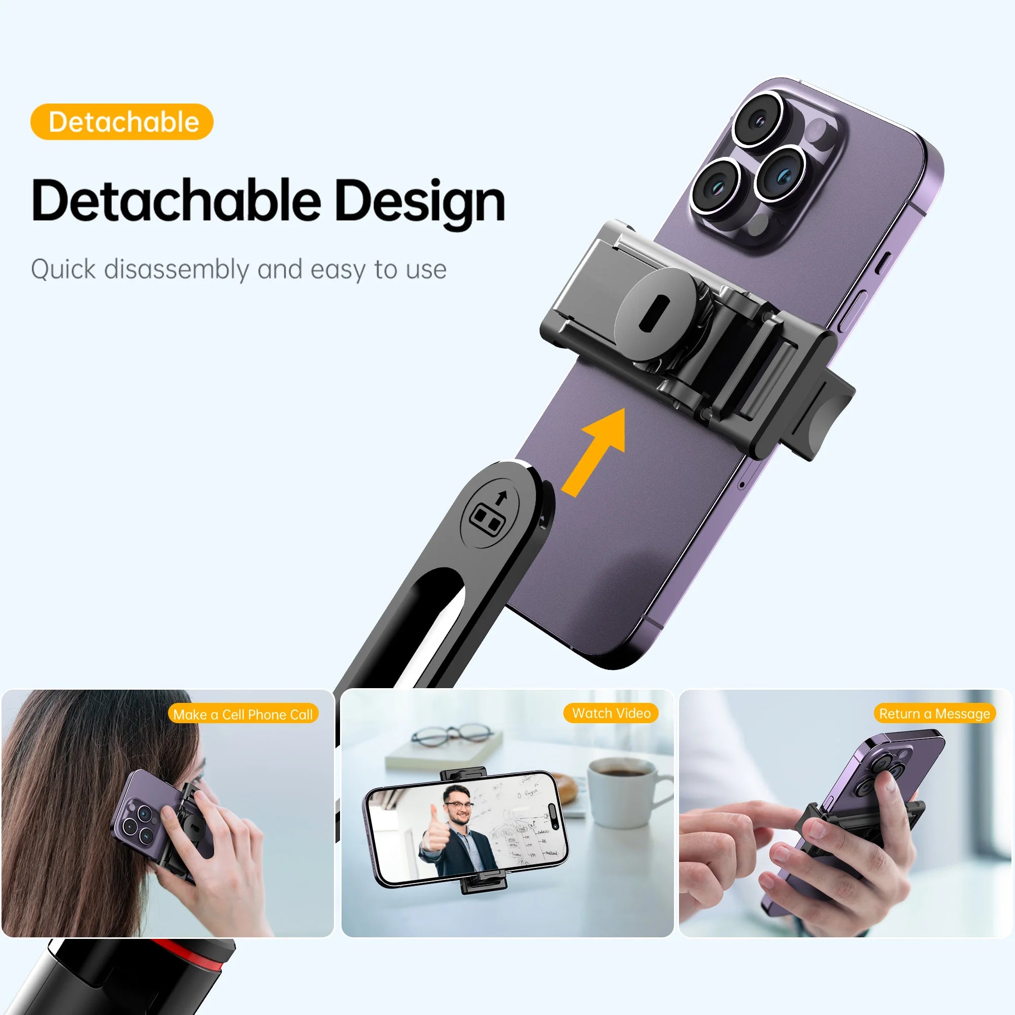 C13C13d Portable Selfie Stick Bluetooth Remote 360 Rotation Tripod Stand with Phone Holder Bracket Monopod for Camera Smartphone