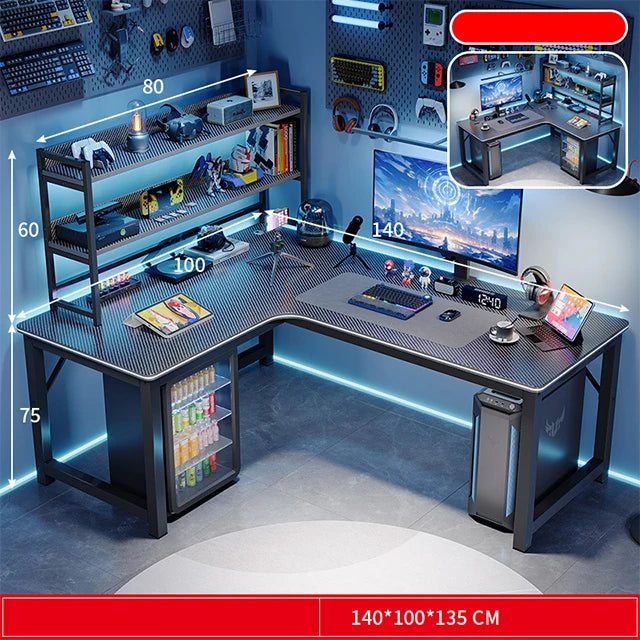 Home office computer table l shape desk gaming