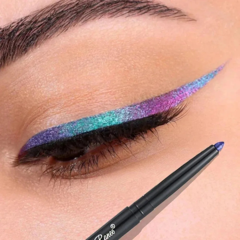 Glitter Aurora Eyeliner Pen Multi Chrome Eye Liner Lasting Shiny Metallic Eyeshadow Lying Silkworm Green Purple Makeup...