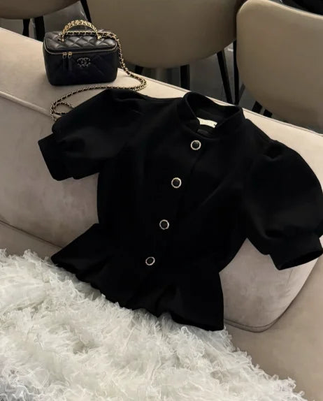 Sexy Blazer Skirt Women Set Lace Up Button Black Jacket Cascading Ruffle Pleated Skirts 2026 Spring Summer Urban Lady Outfit New - Kimlud