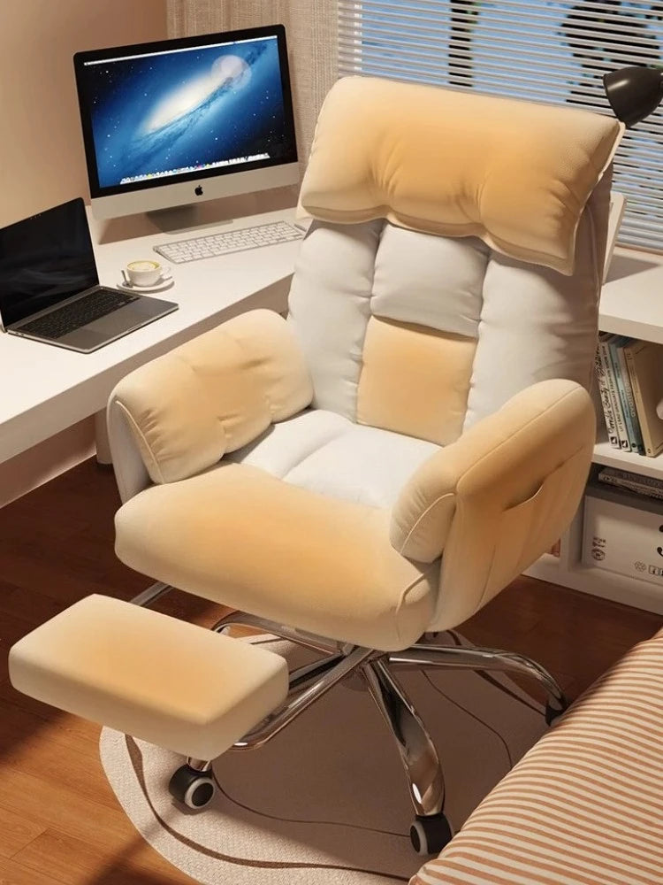 Computer Chair Office Backrest Lazy Sofa Chair Bedroom Reclining Seat Adjustable E-sports Chair Office Furniture with...