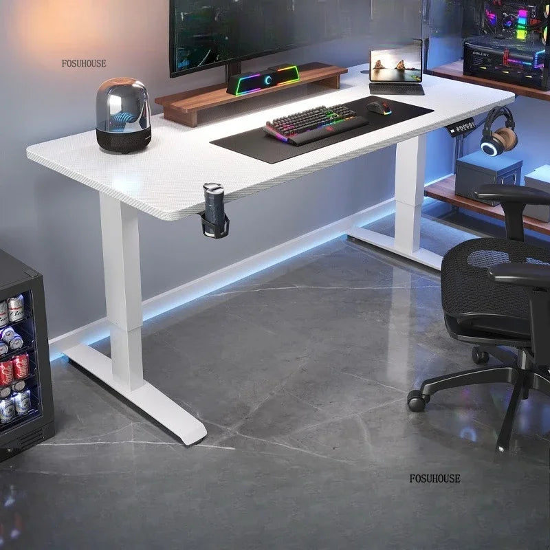 Height-adjustable Electric Computer Desk Office Furniture Bedroom Desktop Gaming E-sports Table Modern Home Office Study Desks Z - Kimlud