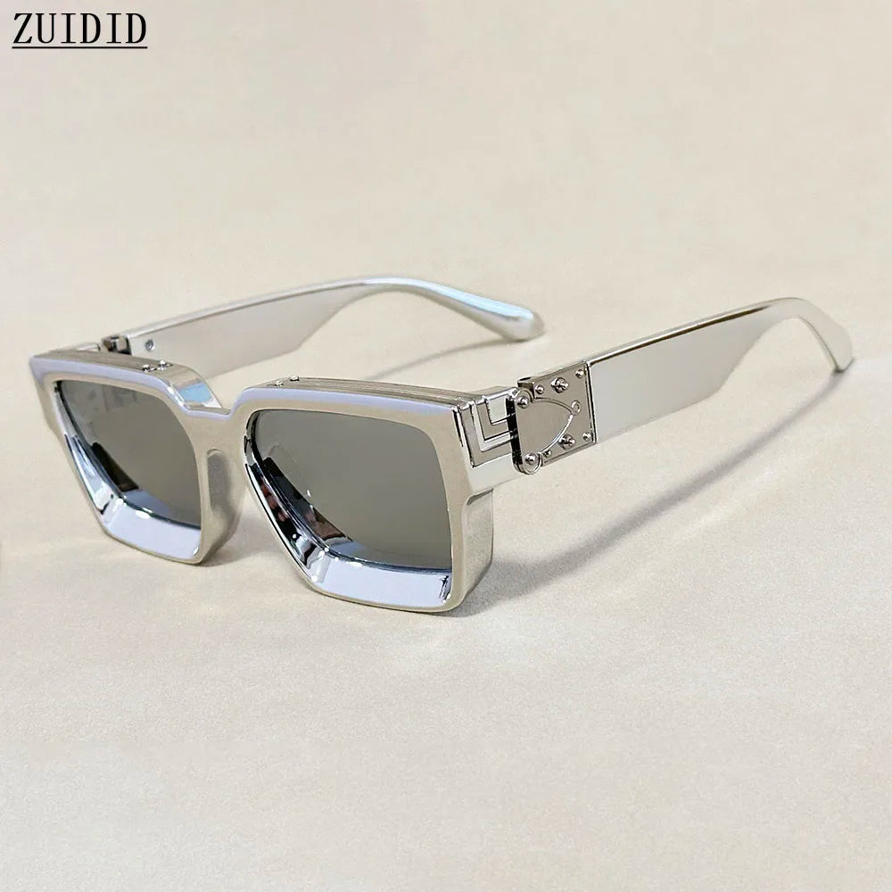 Senior Square Sunglass Men Vintage Millionaire Sunglasses Women Silver Retro Fashion Glasses Dropshipping Gafas De Sol Hombre